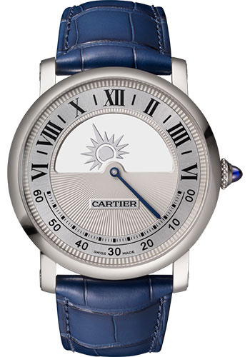 Cartier Rotonde de Cartier Mysterious Day/Night Watch - 40 mm White Gold Case