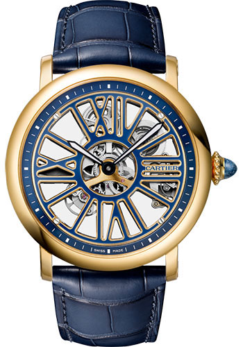 Cartier Rotonde de Cartier Skeleton Watch - 42 mm Yellow Gold Case