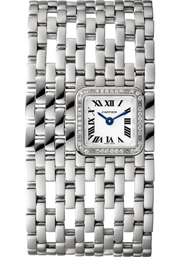 Cartier Panthère de Cartier Cuff Watch - 22 mm White Gold Case - Diamond Bezel