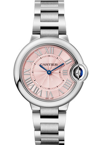 Cartier Ballon Bleu de Cartier Quartz Watch - 33 mm Steel Case - Pink Dial
