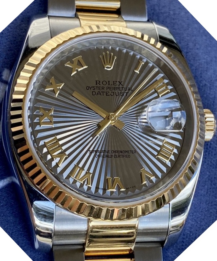 Rolex DateJust Rare Dial Sunbeam 116233
