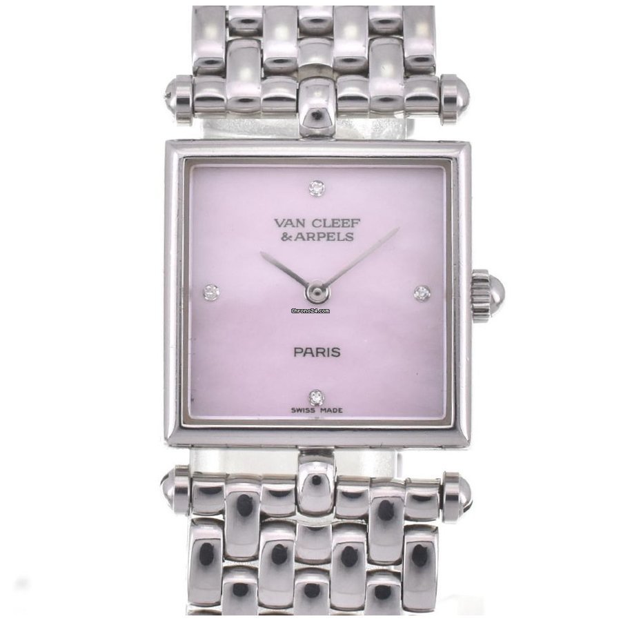 Van Cleef & Arpels Classic 4P Diamond Quartz