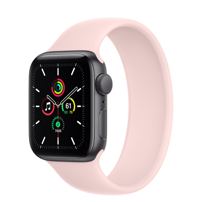 Apple Watch SE GPS 40mm Space Gray Aluminum Case with Solo Loop