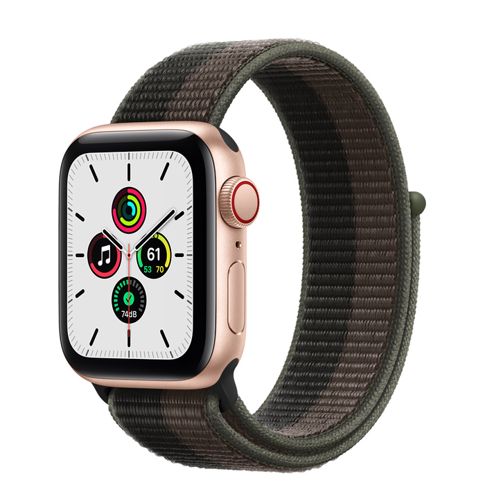 Apple Watch SE GPS + Cellular 40mm Gold Aluminum Case with Sport Loop