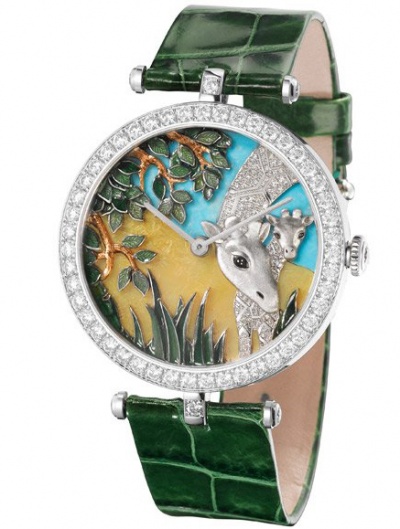 Van Cleef & Arpels Lady Arpels African landscape with giraffe décor