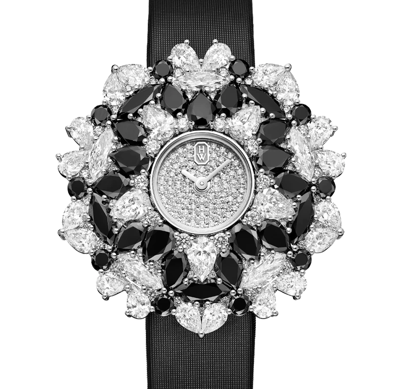 Harry Winston Kaleidoscope High Jewelry Watch Black & White