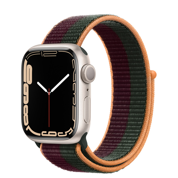 Apple Watch Series 7 GPS 41mm Starlight Aluminum Case with Sport Loop