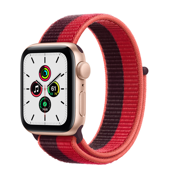 Apple Watch SE GPS 40mm Gold Aluminum Case with Sport Loop