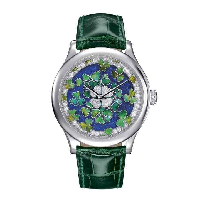 Van Cleef & Arpels Extraordinary Dials Midnight Palais de la chance Trèfles Decor