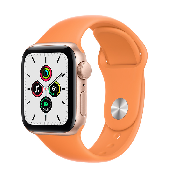 Apple Watch SE GPS 40mm Gold Aluminum Case with Sport Band