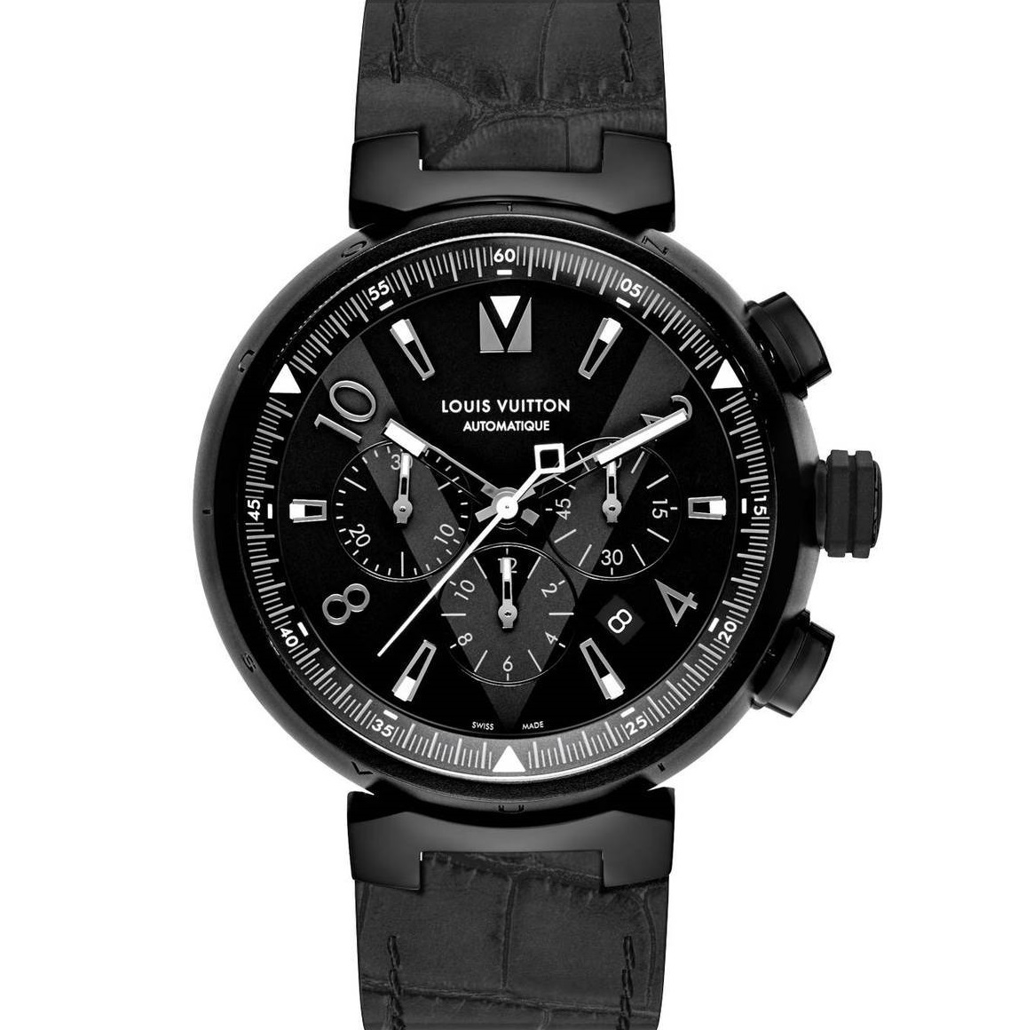 Louis Vuitton Tambour All Black Chronograph 
