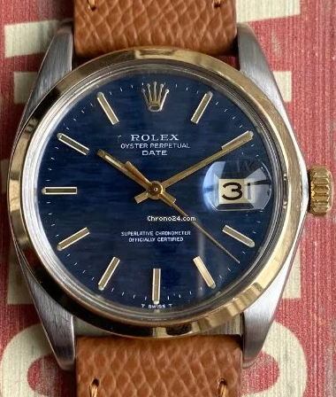Rolex Date Oyster Perpetual Blue 