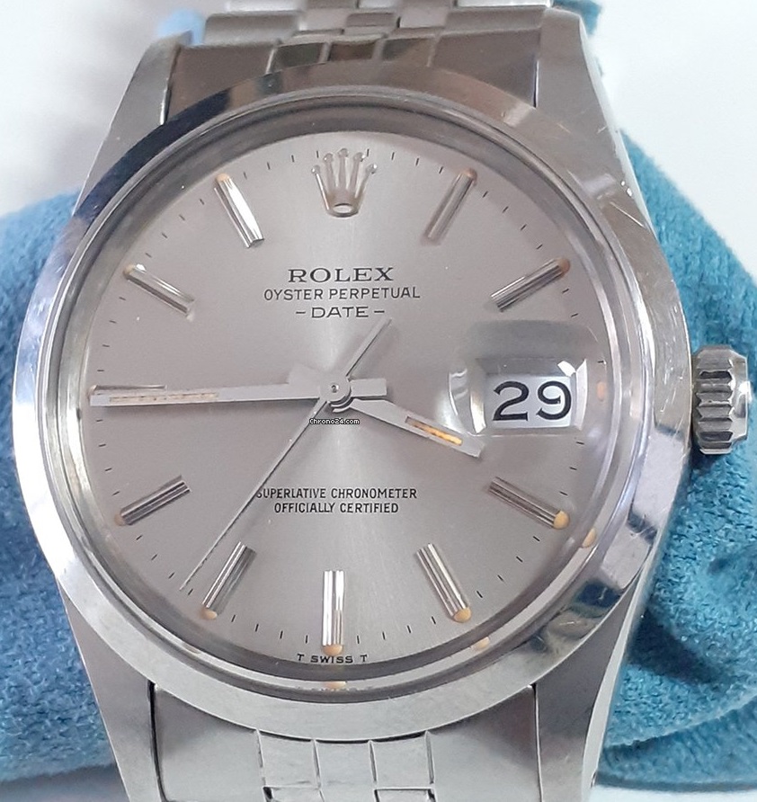Rolex Date Silver Dial Jubilee 15000