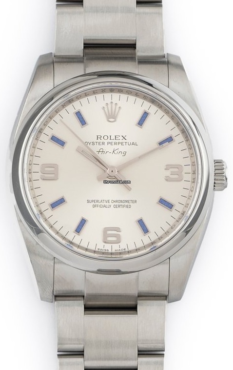 Rolex Air King Blue Hour Markers 114200