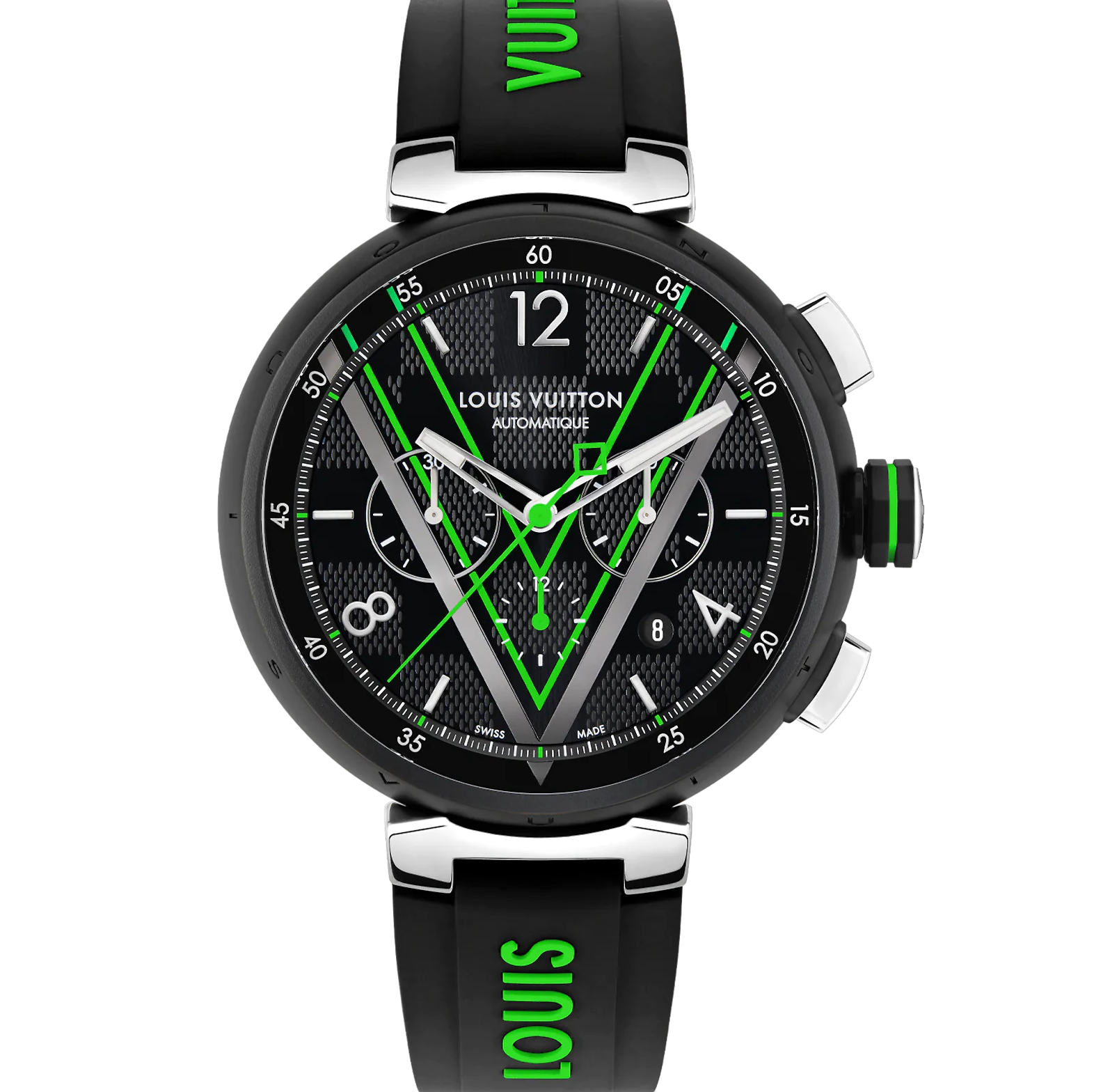 Louis Vuitton Tambour Damier Graphite Race Chronograph