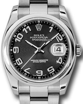 Rolex DateJust Black Concentric Dial 116200