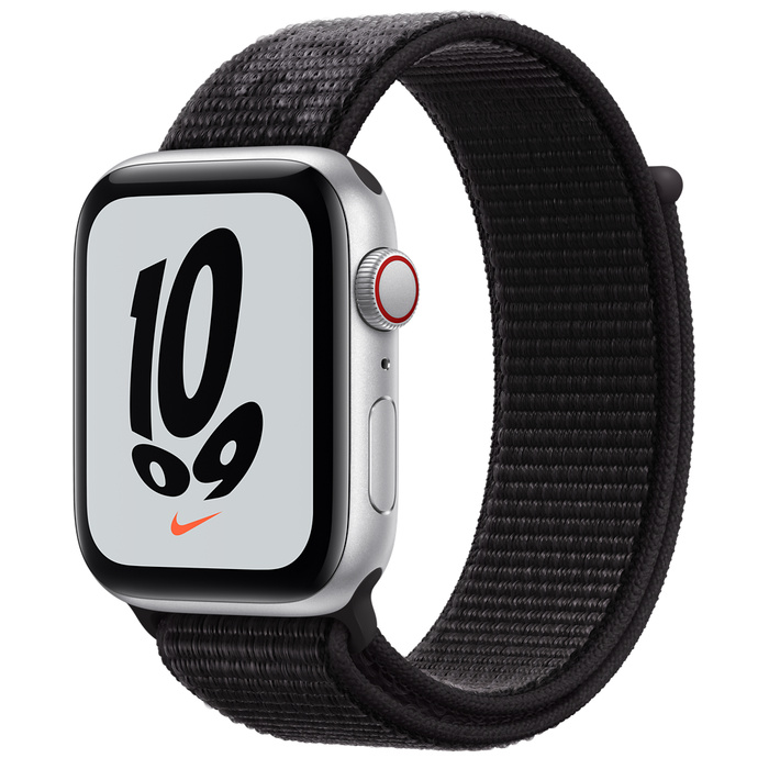 Apple Watch Nike SE GPS + Cellular 44mm Silver Aluminum Case with Nike Sport Loop