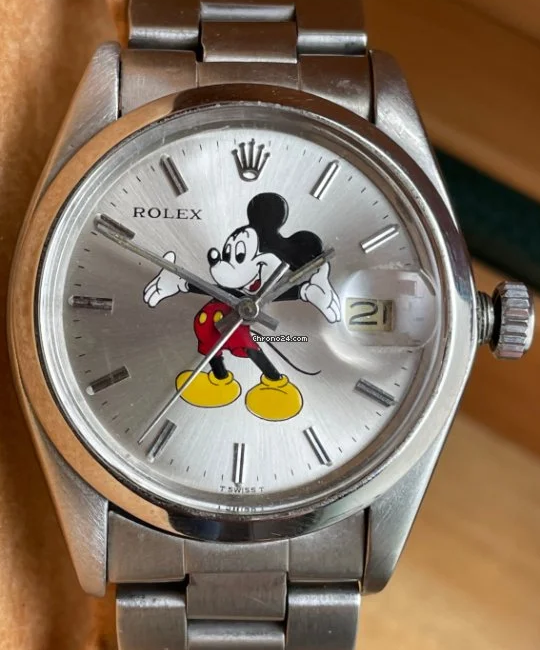 Rolex Date Oyster Perpetual Mickey Mouse Dial 1500