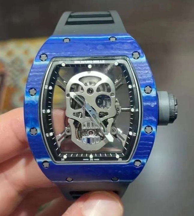 Richard Mille RM52-01 Blue Carbon TPT Skull