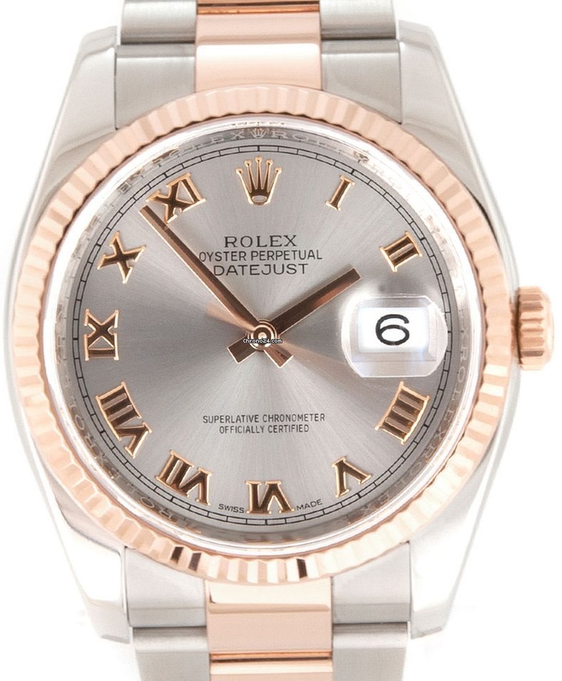 Rolex DateJust Rhodium Roman Dial 116231