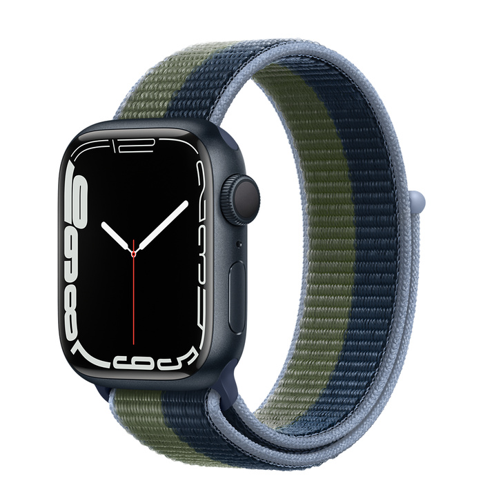Apple Watch Series 7 GPS 41mm Midnight Aluminum Case with Sport Loop
