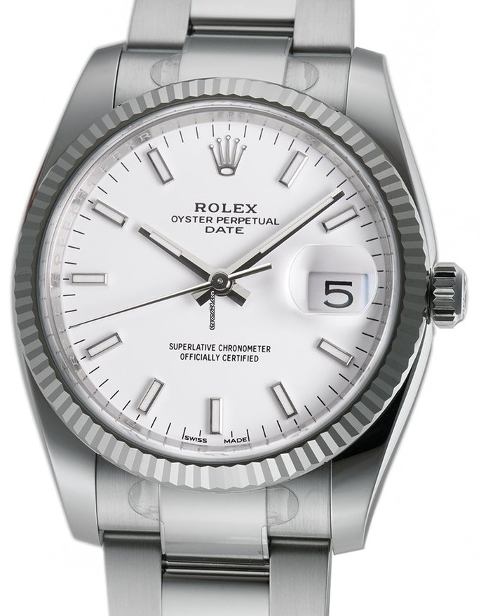 Rolex Date Fluted Bezel 115234