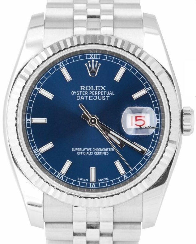 Rolex DateJust Blue Roulette 116234