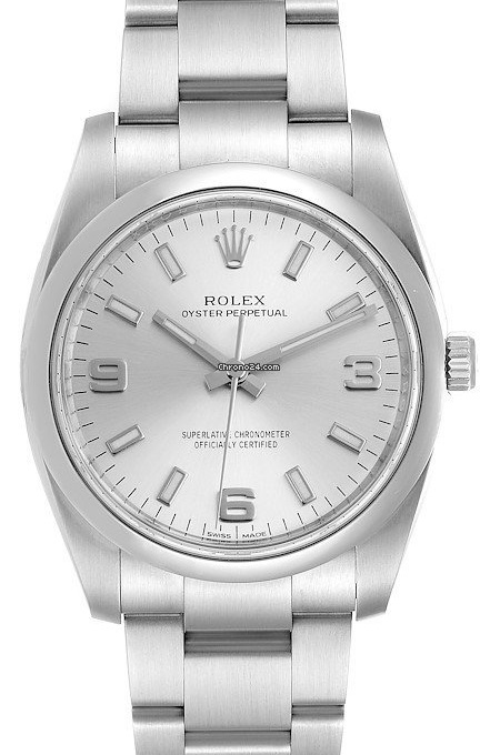 Rolex Air King Silver Mixed Dial 114200
