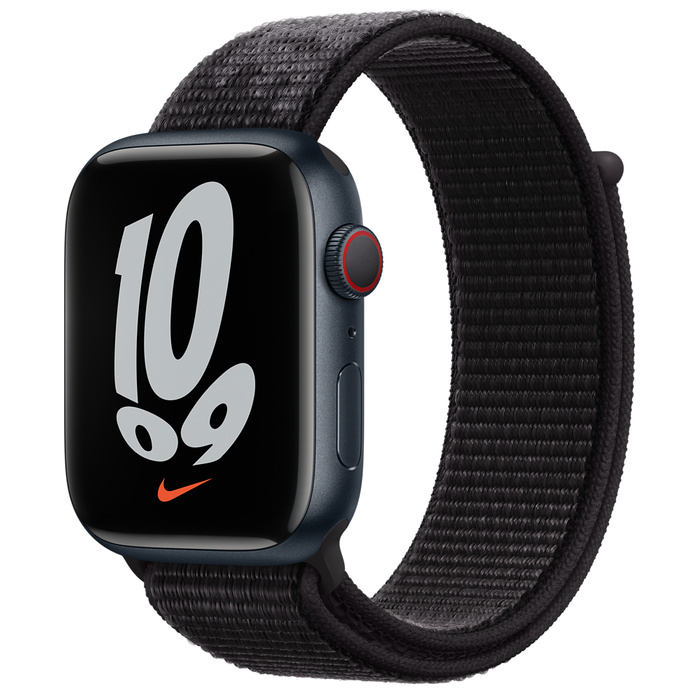 Apple Watch Nike GPS + Cellular 45mm Midnight Aluminum Case with Nike Sport Loop