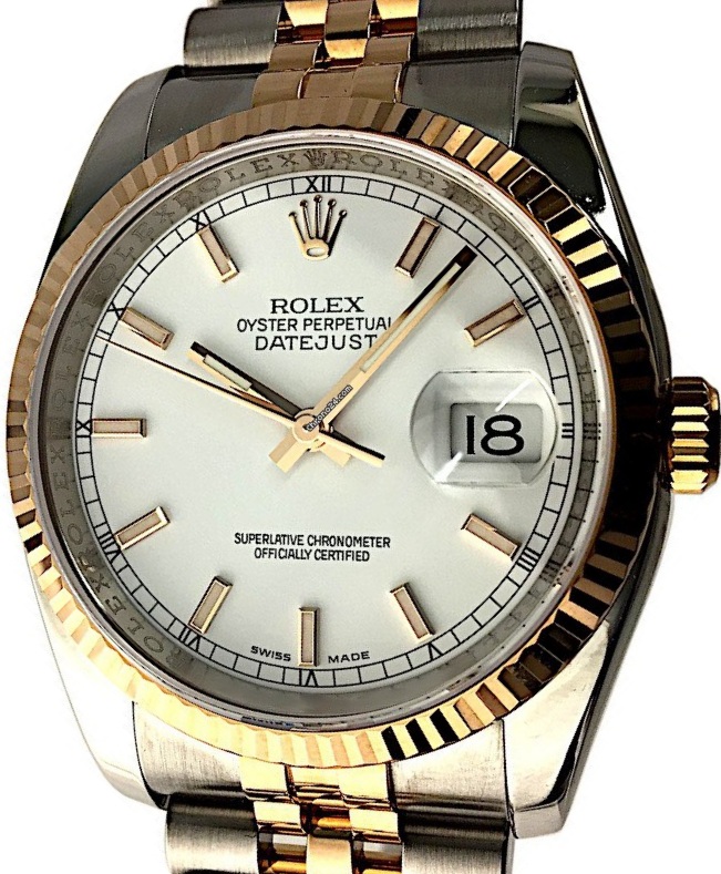 Rolex DateJust Everose/Steel 'White Dial - Jubilee 116231