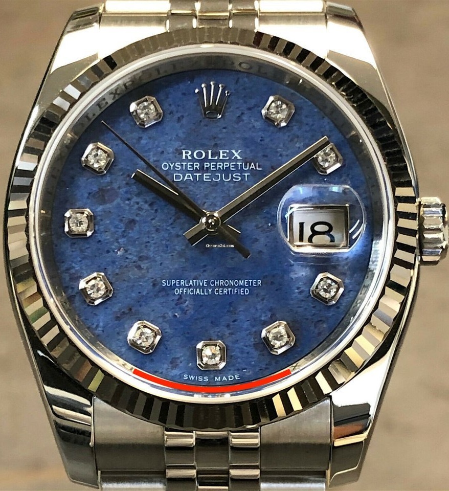 Rolex DateJust Sodalite Diamond Dial 116234
