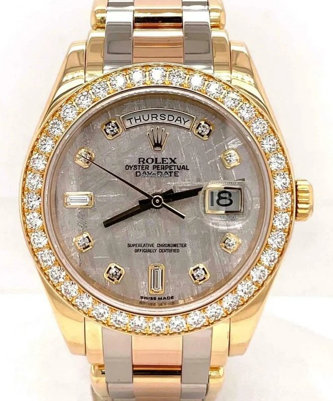 Rolex Pearlmaster Day-Date Tricolor Meteorite 18948