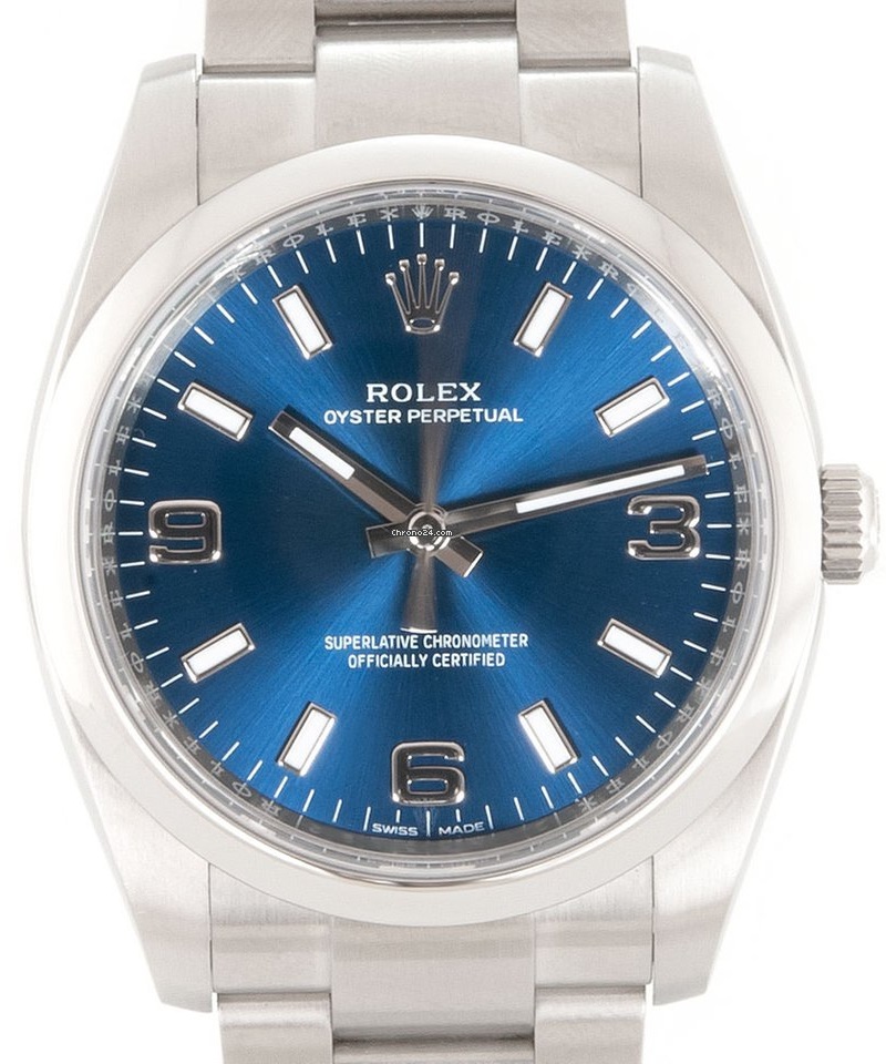 Rolex Air King Blue Arab Dial 114200