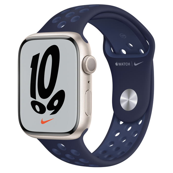 Apple Watch Nike GPS 45mm Starlight Aluminum Case with Nike Sport Band