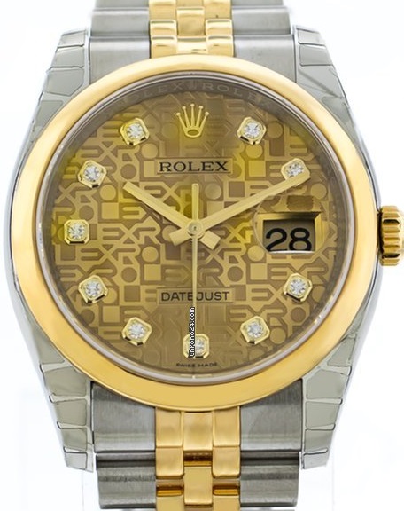 Rolex DateJust Champagne Jubilee Diamond Dial 116203