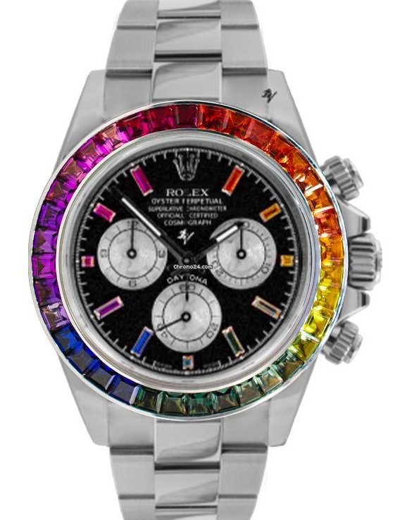Rolex Daytona Cosmograph Rainbow Baguette 116520
