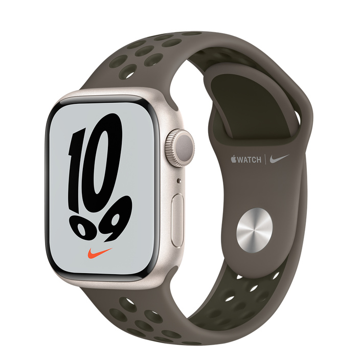 Apple Watch Nike GPS 41mm Starlight Aluminum Case with Nike Sport Band