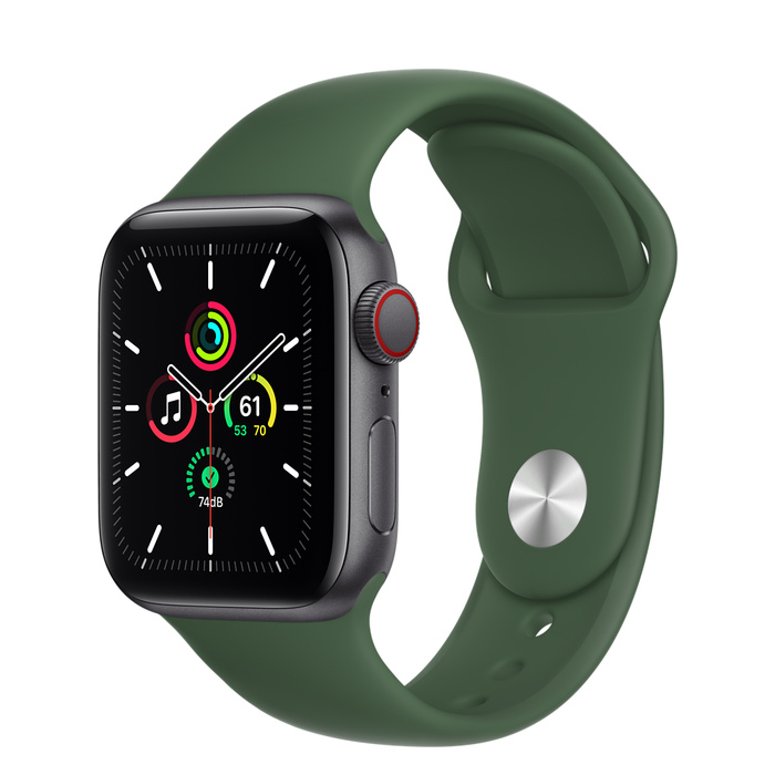 Apple Watch SE GPS + Cellular 40mm Space Gray Aluminum Case with Sport Band
