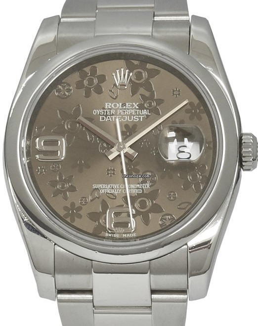 Rolex DateJust Bronze Floral Dial 116200