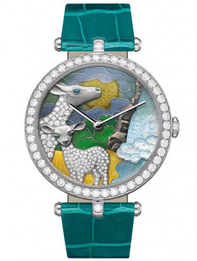 Van Cleef & Arpels Lady Arpels African landscape with antelope décor