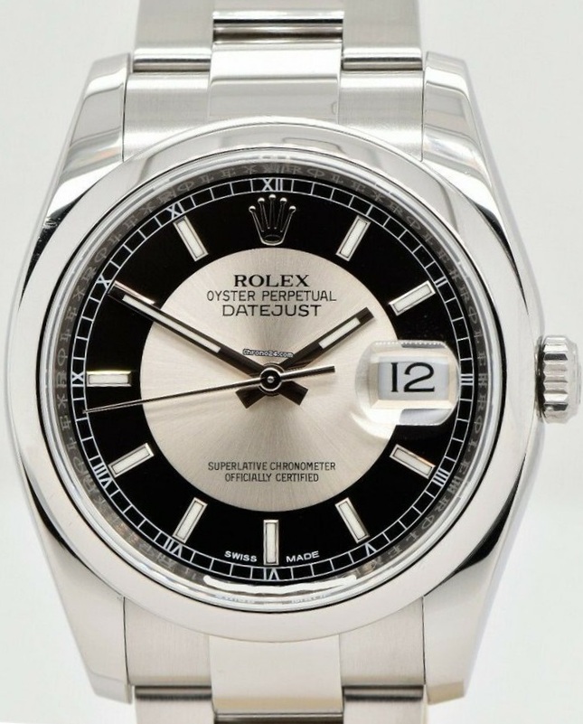 Rolex DateJust Tuxedo Dial 116200