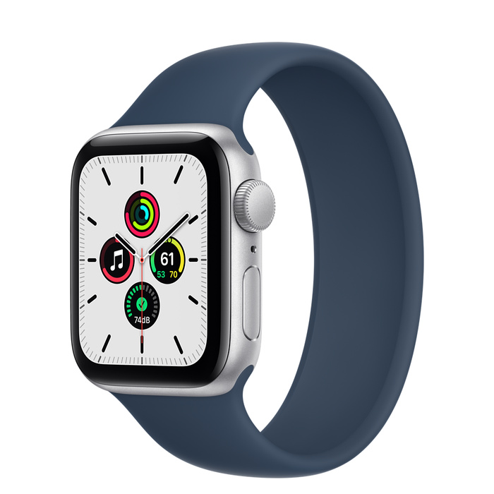 Apple Watch SE GPS 40mm Silver Aluminum Case with Solo Loop