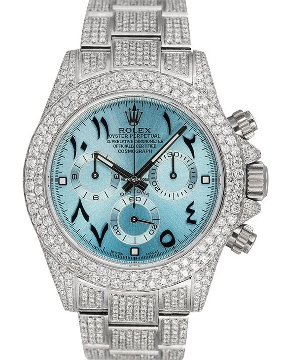Rolex Daytona Custom Ice Blue Arabic 116520