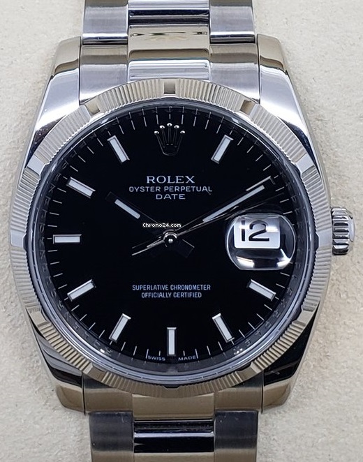 Rolex Date Oyster Perpetual Thunder Bezel 115210
