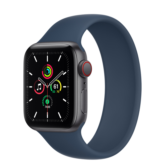 Apple Watch SE GPS + Cellular 40mm Space Gray Aluminum Case with Solo Loop
