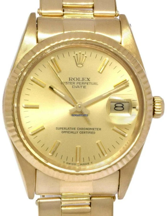 Rolex Date Champagne Watch “Buick Award” 15038