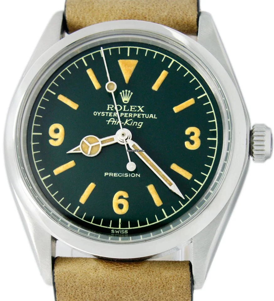 Rolex Air King Automatic Explorer Hulk Dial 5500