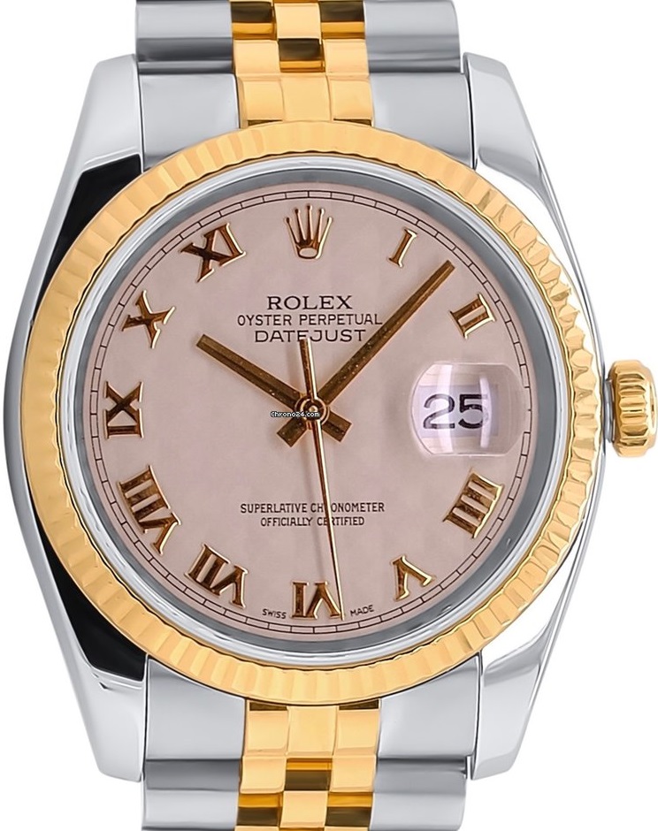 Rolex DateJust Cream Pyramid Dial 116233