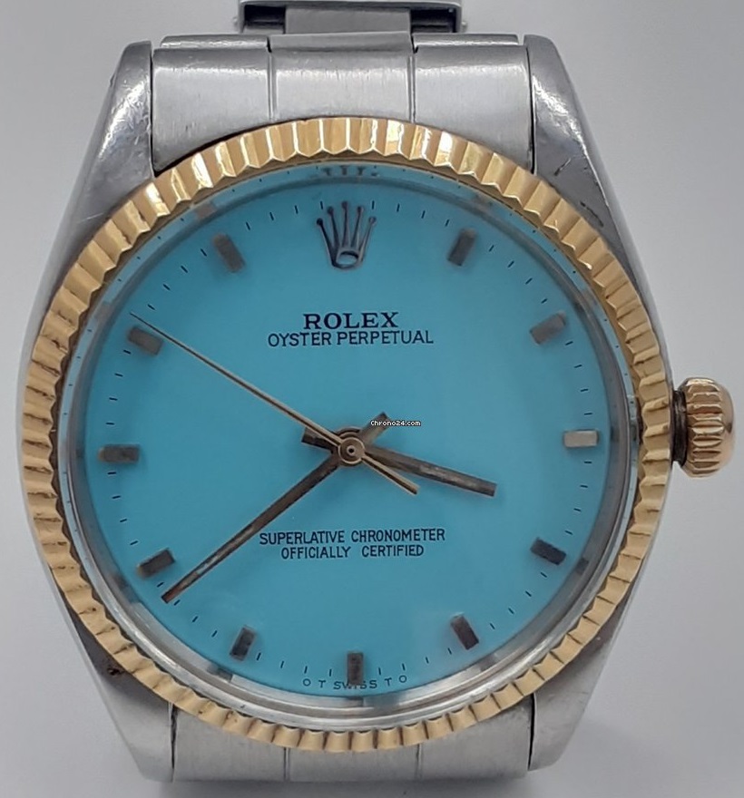Rolex Air King Blue Tiffany Dial Circa 1961 5500