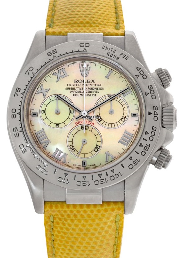 Rolex Daytona Beach Yellow Mother of pearl 116519